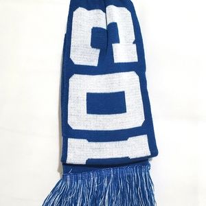 Indianapolis Colts NFL Unisex White and Blue Football Winter Scarf